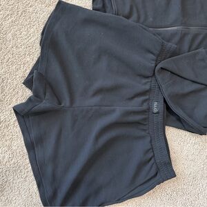 nuuds Pull-on Waffle Knit Shorts in Black - SHORTS ONLY